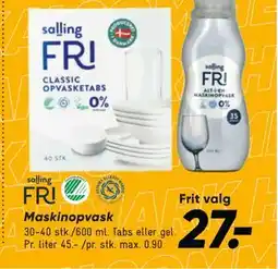 Bilka Maskinopvask tilbud