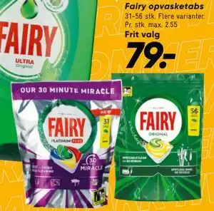 Bilka Fairy opvasketabs tilbud