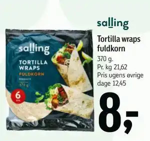 Føtex Tortilla wraps fuldkorn tilbud