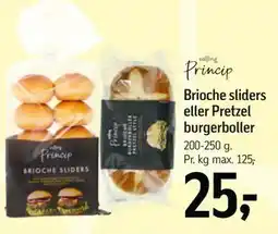 Føtex Brioche sliders eller Pretzel burgerboller tilbud