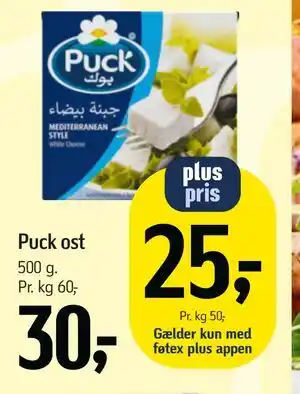 Føtex Puck ost tilbud
