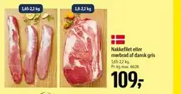 Føtex Nakkefilet eller mørbrad af dansk gris tilbud