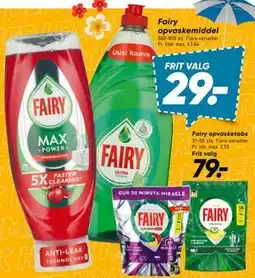Bilka Fairy opvaskemiddel tilbud