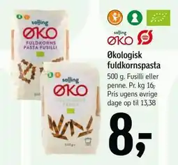Føtex Økologisk fuldkornspasta tilbud