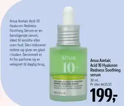 Føtex Anua Azelaic Acid 10 Hyaluron Redness Soothing serum tilbud