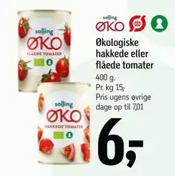Føtex Økologiske hakkede eller flåede tomater tilbud