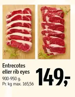 Føtex Entrecotes eller rib eyes tilbud