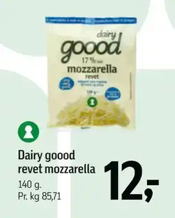 Føtex Dairy goood revet mozzarella tilbud
