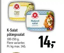 Føtex K-Salat pålægssalat tilbud