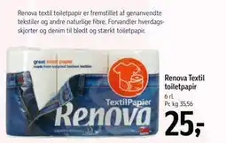 Føtex Renova Textil toiletpapir tilbud
