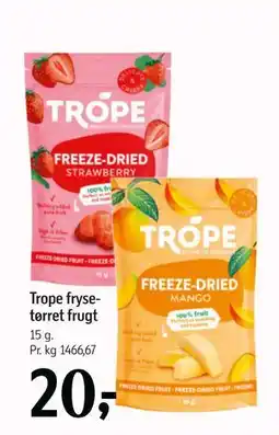 Føtex Trope frysetørret frugt tilbud