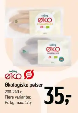 Føtex Økologiske pølser tilbud