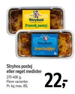 Føtex Stryhns postej eller røget medister tilbud