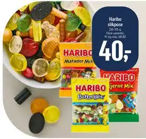 Føtex Haribo slikpose tilbud
