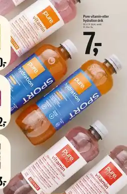 Føtex Pure vitamin-eller hydration drik tilbud