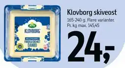 Føtex Klovborg skiveost tilbud