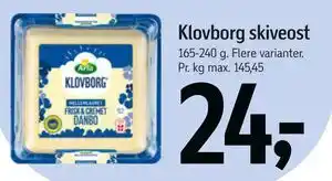 Føtex Klovborg skiveost tilbud