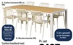 Føtex Carlton havebord 205 cm tilbud