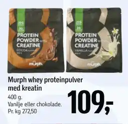 Føtex Murph whey proteinpulver med kreatin tilbud