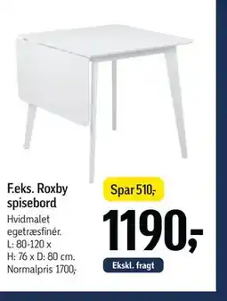 Føtex Roxby spisebord tilbud