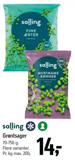 Føtex Grøntsager tilbud