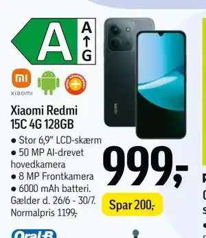 Føtex Xiaomi Redmi 15C 4G 128GB tilbud