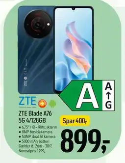 Føtex ZTE Blade A76 5G 4/128GB tilbud