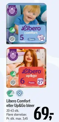Føtex Libero Comfort eller Up&Go bleer tilbud