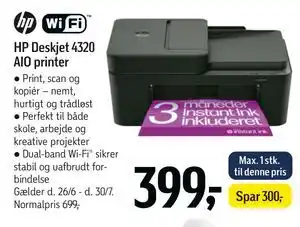 Føtex HP Deskjet 4320 AIO printer tilbud