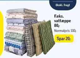 Føtex vattæppe tilbud
