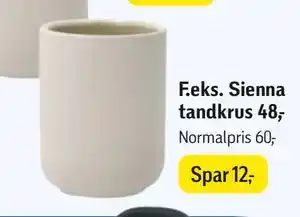 Føtex Sienna tandkrus tilbud