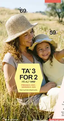 Føtex TA’ 3 FOR 2 PÅ ALT VRS tilbud