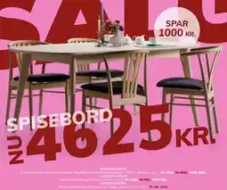 Daells Bolighus SPISEBORDSSTOL tilbud