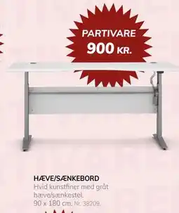 Daells Bolighus HÆVE/SÆNKEBORD tilbud