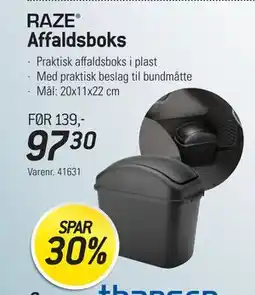 Thansen RAZE Affaldsboks tilbud