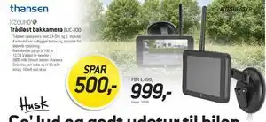 Thansen Trådløst bakkamera tilbud