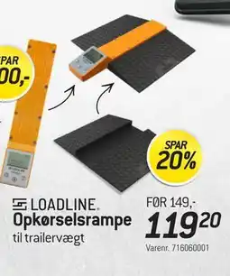Thansen LOADLINE Opkørselsrampe til trailervægt tilbud