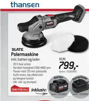 Thansen Polermaskine tilbud