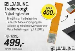 Thansen LOADLINE Trailervægt Digital trykmåler tilbud