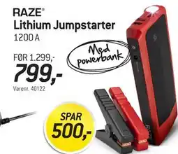 Thansen Lithium Jumpstarter tilbud