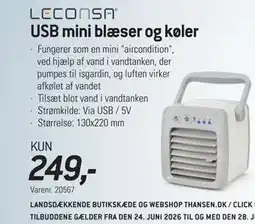 Thansen USB mini blæser og køler tilbud