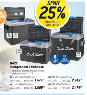 Thansen RAZE Kompressor kølebokse tilbud