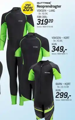 Thansen Outtrek Neoprendragter tilbud