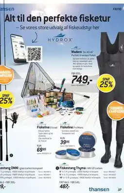Thansen Fiskestang Thyma tilbud