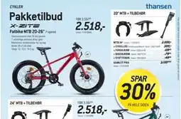 Thansen Fatbike MTB 20-26 20 MTB + TILBEHØR tilbud