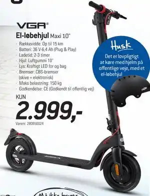 Thansen El-løbehjul tilbud