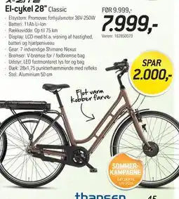 Thansen El-cykel 28 tilbud
