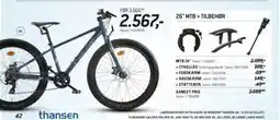 Thansen Fatbike MTB 20-26 26 MTB + TILBEHØR tilbud