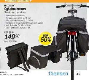 Thansen Cykeltaske sæt tilbud