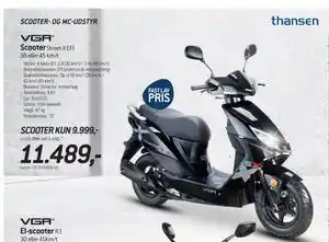 Thansen VGA Scooter Street-X EFI tilbud